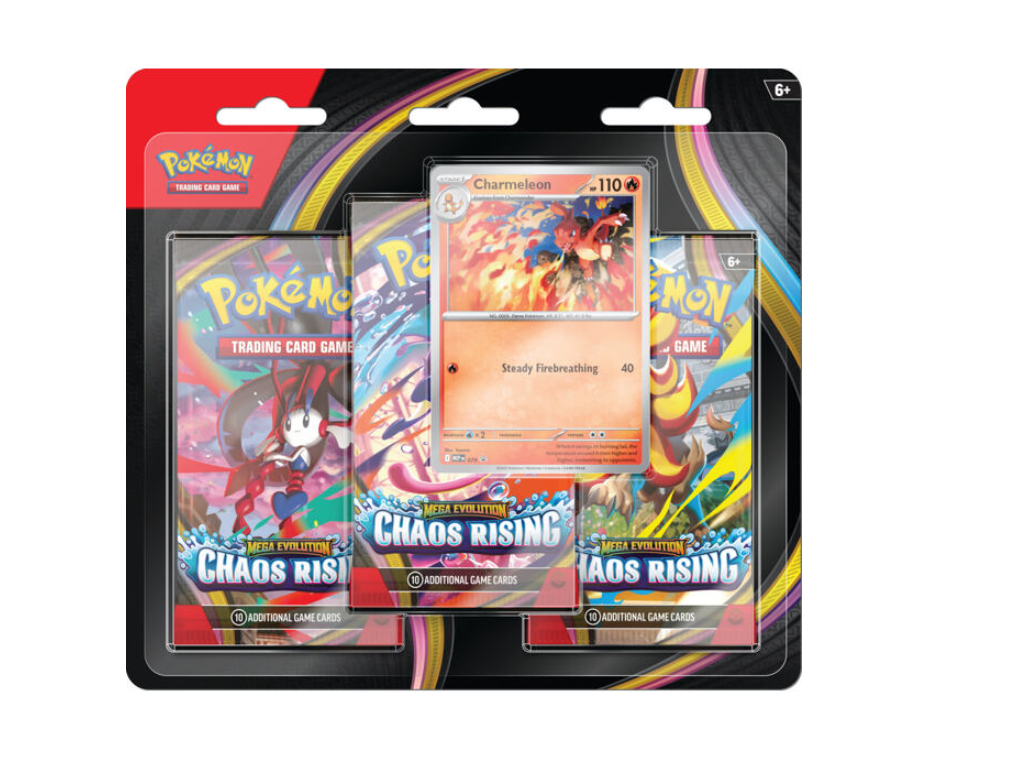 Pokemon TCG Mega Evolution Chaos Rising 3 Booster Blister