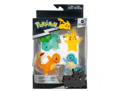Sada figurek Pokémon Select Translucent Battle Figure 4 ks