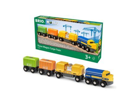 BRIO 33982 Nákladní vlak se třemi vagony