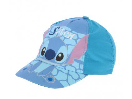 Kšiltovka Disney Lilo a Stitch Stitch světle modrá 53cm