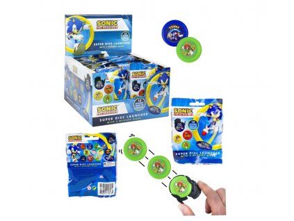 Ježek Sonic Mystery sběratelské vystřelovací disky