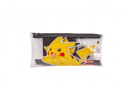 Průhledný penál Pokemon s vybavením