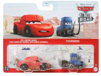 Disney Cars On The Road Lightning McQueen a Pitstoposaurus Nové