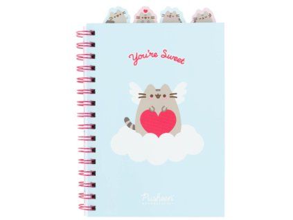 Kroužkový blok Pusheen A5