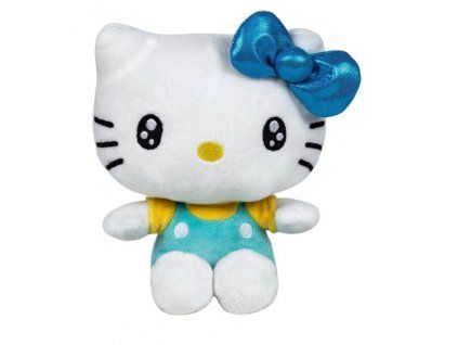 Plyšová hračka Hello Kitty 50.výročí tyrkysová 32cm