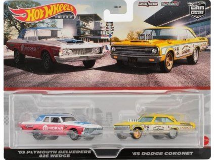 Hot Wheels Premium Car Culture 63 Plymouth Belverde 426 Wedge a 65 Dodge Coronet