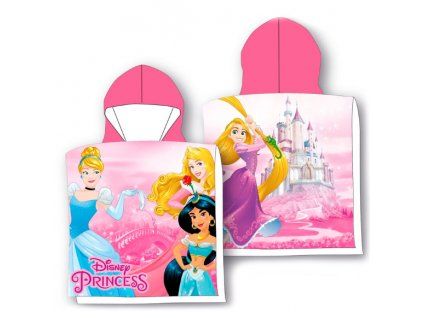 Pončo Disney Princess růžové