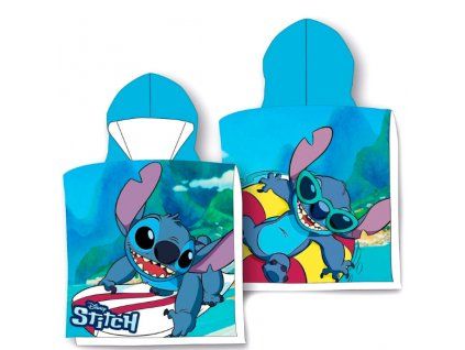 Bavlněné pončo Disney Stitch Surf