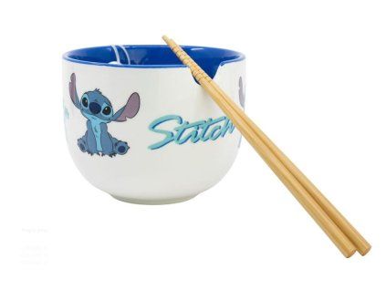 Miska Ramen Lilo a Stitch s hůlkami 450ml