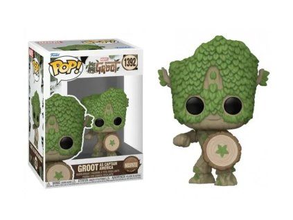 Funko Pop! 1392 We are Groot Groot as Capain America