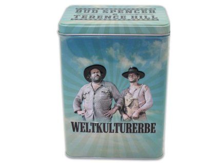 Plechová krabička Bud Spencer a Terence Hill Weltkultuerbe