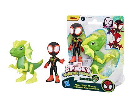 Spidey a jeho úžasní přátelé DinoWebs Miles spin Morales a Electrosaurus