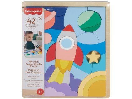 FisherPrice Dřevěná skládačka Vesmír