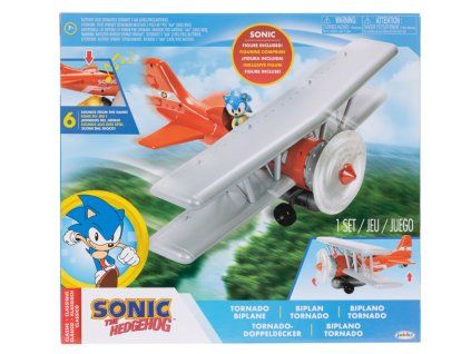 Ježek Sonic a Tornado letadlo