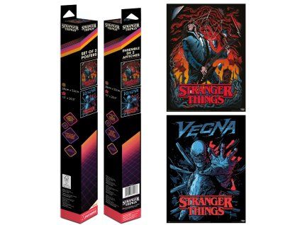 Set plakátů Stranger Things Vecna a Eddie 2ks