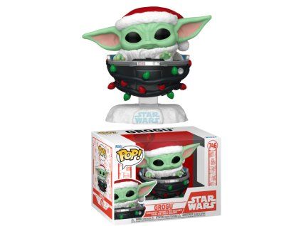 Funko Pop! 746 Disney Star Wars The Mandalorian Holiday Grogu Pram