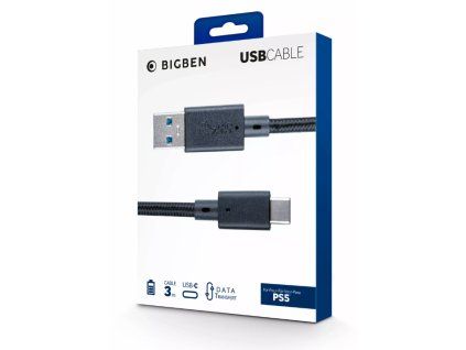 PS5 Nabíjecí kabel 3m černý1