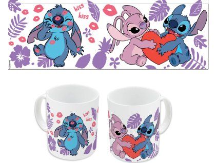Hrnek Stitch a Angel Love 325ml