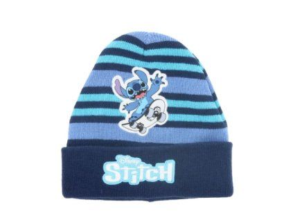 Zimní čepice Lilo a Stitch tmavě modrá vel. 54
