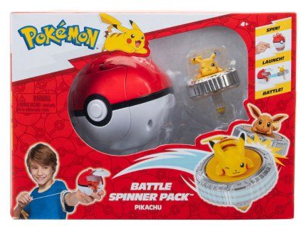 Figurka Pokémon Battle Spinner Pack Pikachu a Poké Ball