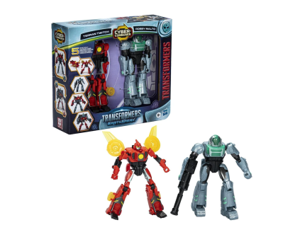Figurky Transformers Earthspark CyberCombiner Terran Twitch a Robby Malto