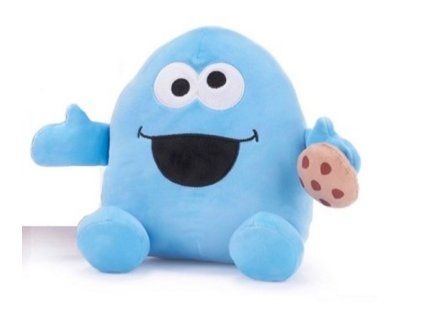 Plyšák Squashy Sesame Street modrý 21cm