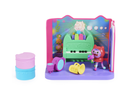 Hrací set Gábinin kouzelný domek James Catnip Hudební místnost