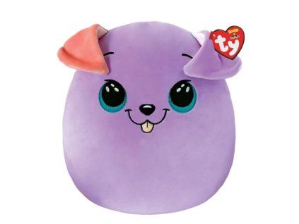 Plyšák Ty SquishaBoo Fialový pes 22cm
