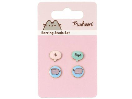 Náušnice Pusheen 4ks
