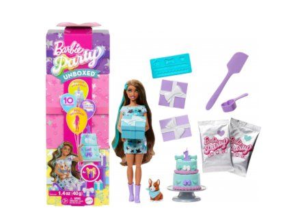 Barbie Party Unboxed Reveal Hnědovláska1