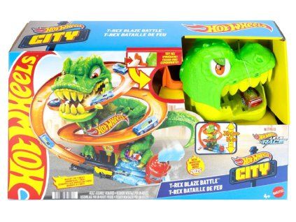 Hot Wheels City T Rex útočí