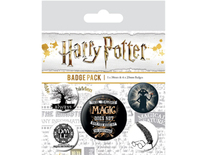 Odznaky Harry Potter Symboly 5ks
