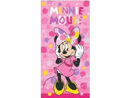Osuška Minnie Mouse puntíky 70x140cm