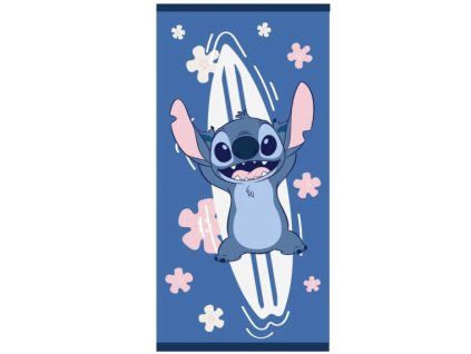 Osuška Disney Stitch Surfař na moři 70x140cm