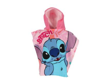 Pončo Lilo a Stitch růžové
