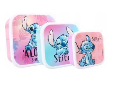 Svačinový box Stitch Aloha 3v1