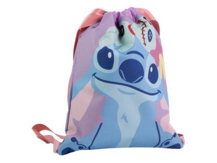 Sportovní vak Disney Stitch fialový 33cm