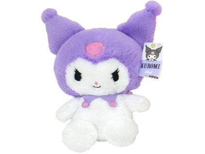 Plyšák Hello Kitty Kuromi Fluffy fialová 28cm