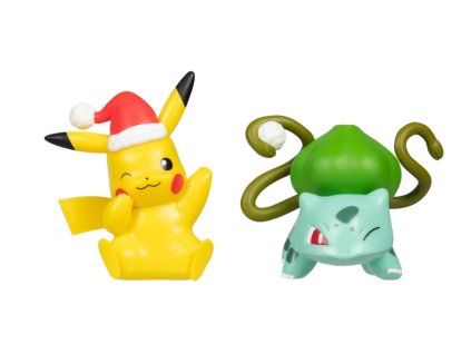Figurky Pokémon 2Pack Holiday Bulbasaur a Pikachu