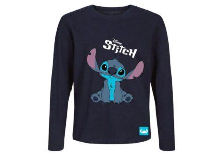 Tričko s dlouhým rukávem Stitch Tmavě modrá vel.92cm