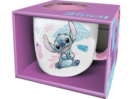 Hrnek Disney Stitch bílorůžový
