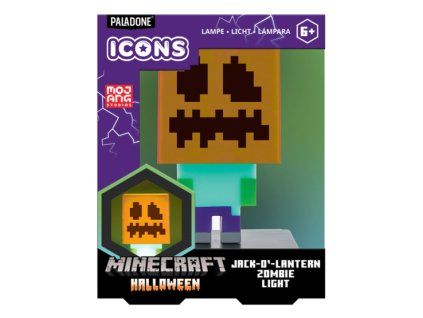 Lampička Minecraft Zombie Jack O Lantern