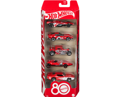 Autíčka Hot Wheels 80th Anniversary 5ks