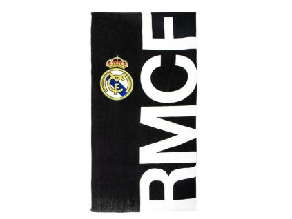 Osuška Real Madrid černá 180x90cm