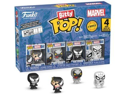 Funko Bitty Pop! Spider Man Venom, AntiVenom, SheVenom, SpiderMan