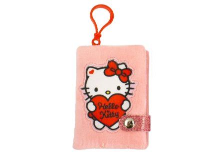 Minizápisník s klipem Hello Kitty růžový