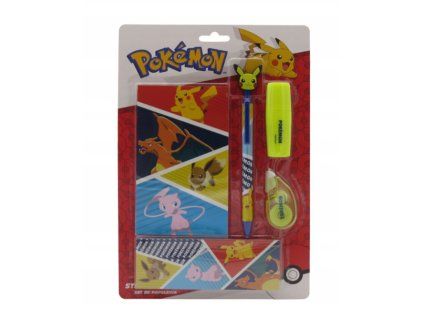 Sada psacích potřeb Pokémon se zápisníkem 5ks