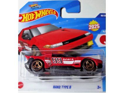 Hot Wheels Netflix Lets Race Hako Type D červené