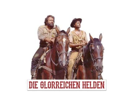 Cedule Bud Spencer and Terence Hill 3D Die glorreichen Helden 45x45cm