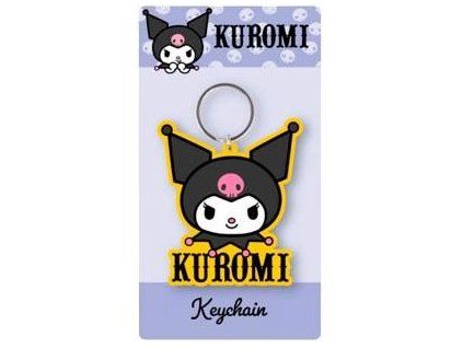 Klíčenka Kuromi gumová žlutá